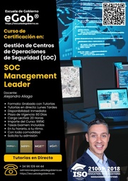 Gestión de Centros de Operaciones de Seguridad (SOC)
